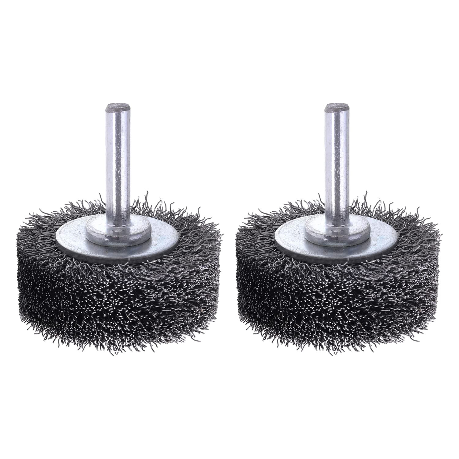 2 Pack 2 Inch Wire Wheel Brush for Drill Attachment – Heavy Duty Carbon Steel Br