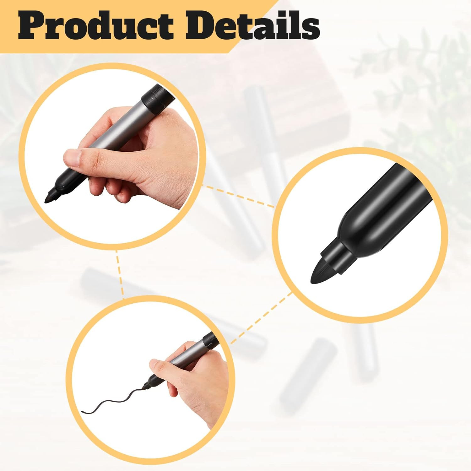Black Ink Cattle Marking Pen – Ear Tag Marker for Cow Sheep Horse & Donkey