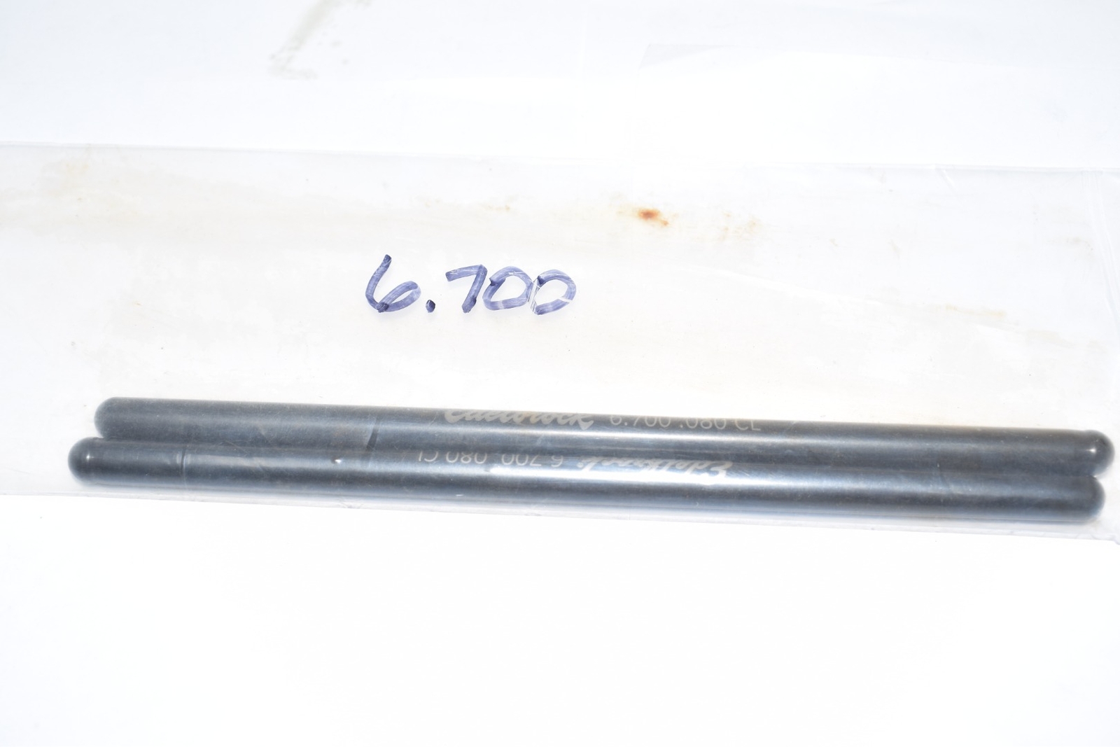 Pack of 2 NEW Edelbrock 6.700» .080 CL Pushrod Set Hydraulic Roller Cams