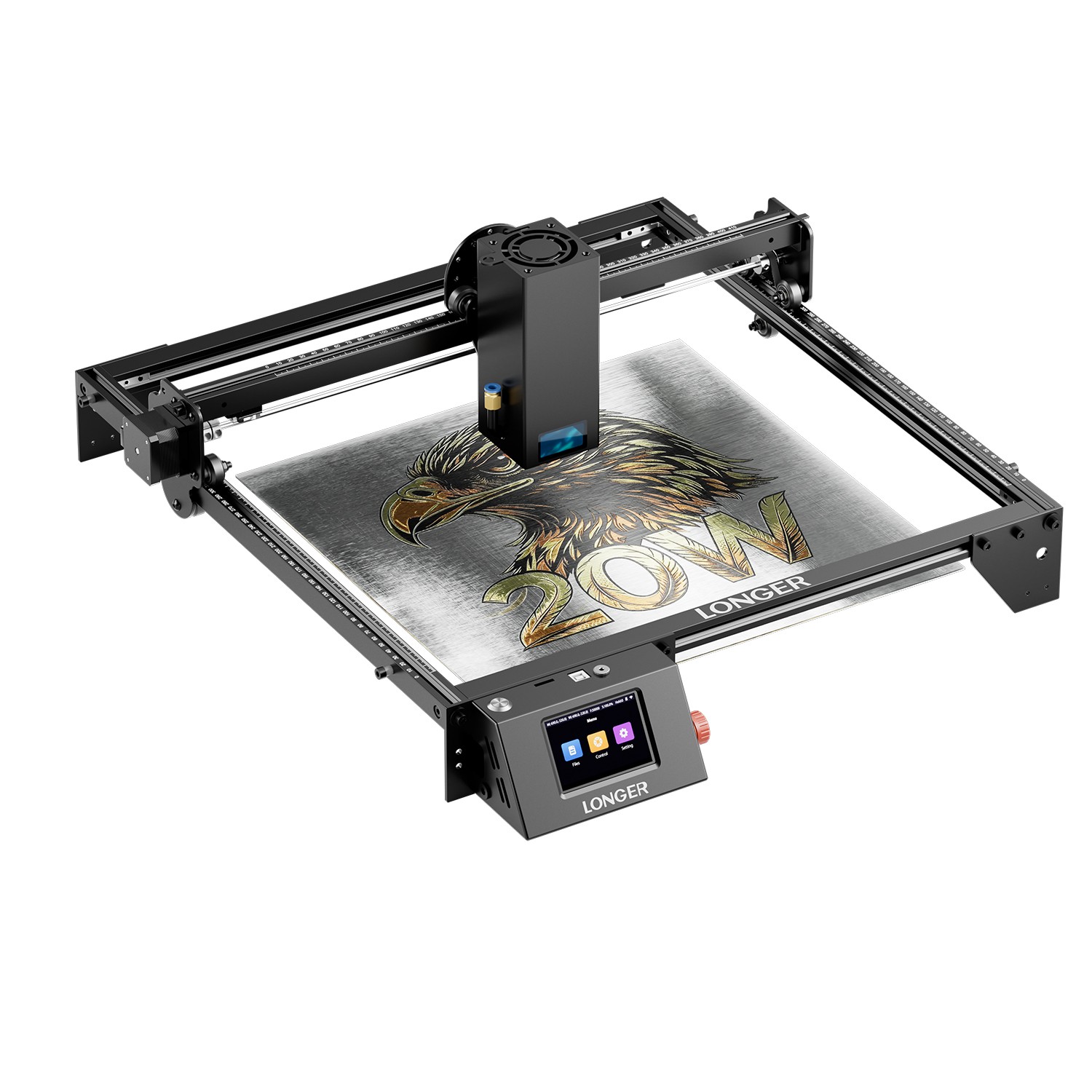 LONGER RAY5 20W Laser Engraver Machine DIY 3.5 ” Color Screen Precision US