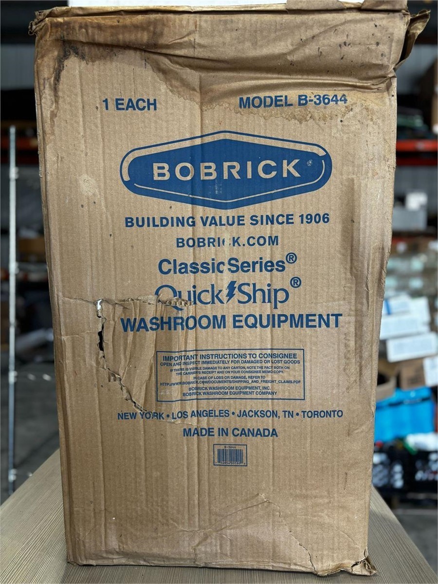 Bobrick 3644 12 gal Commercial Sanitarhy Recessed Waste Receptacle B3644