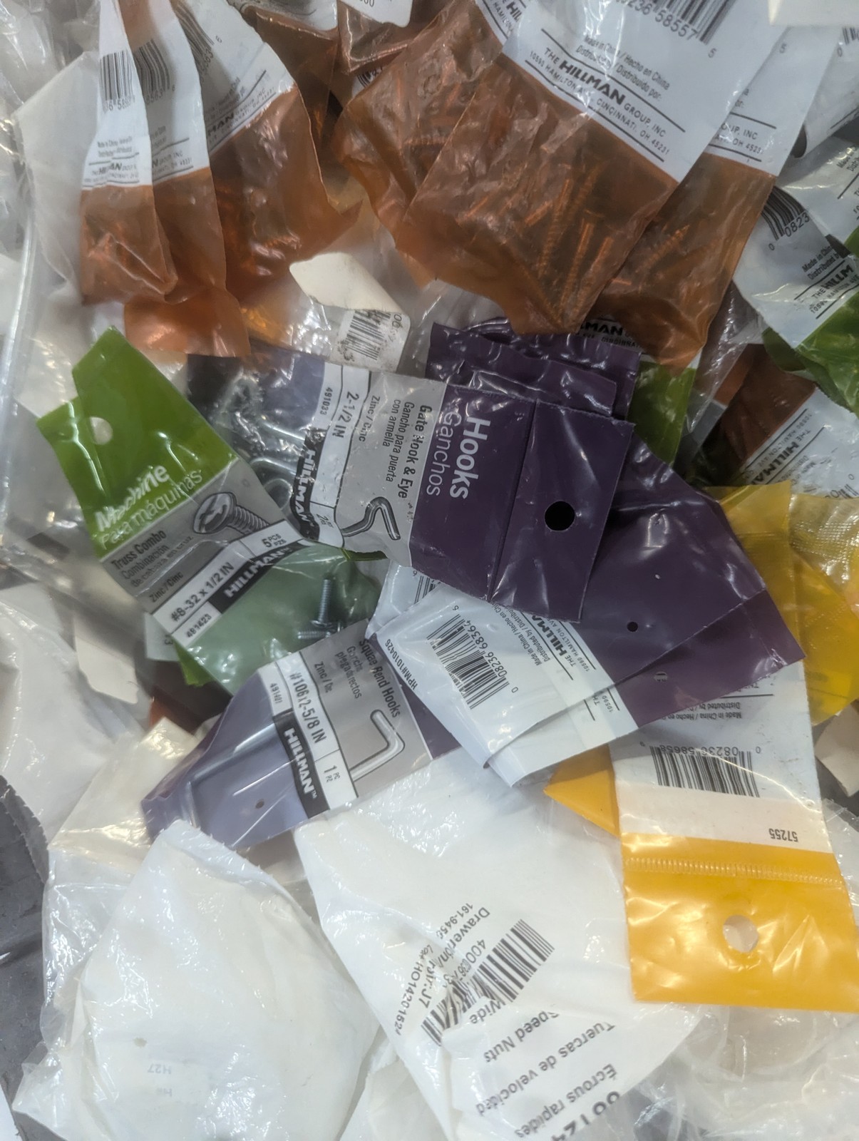 10 Lbs Assorted Bagged Hardware Fasteners Screws Nuts Bolts Washers Bulk