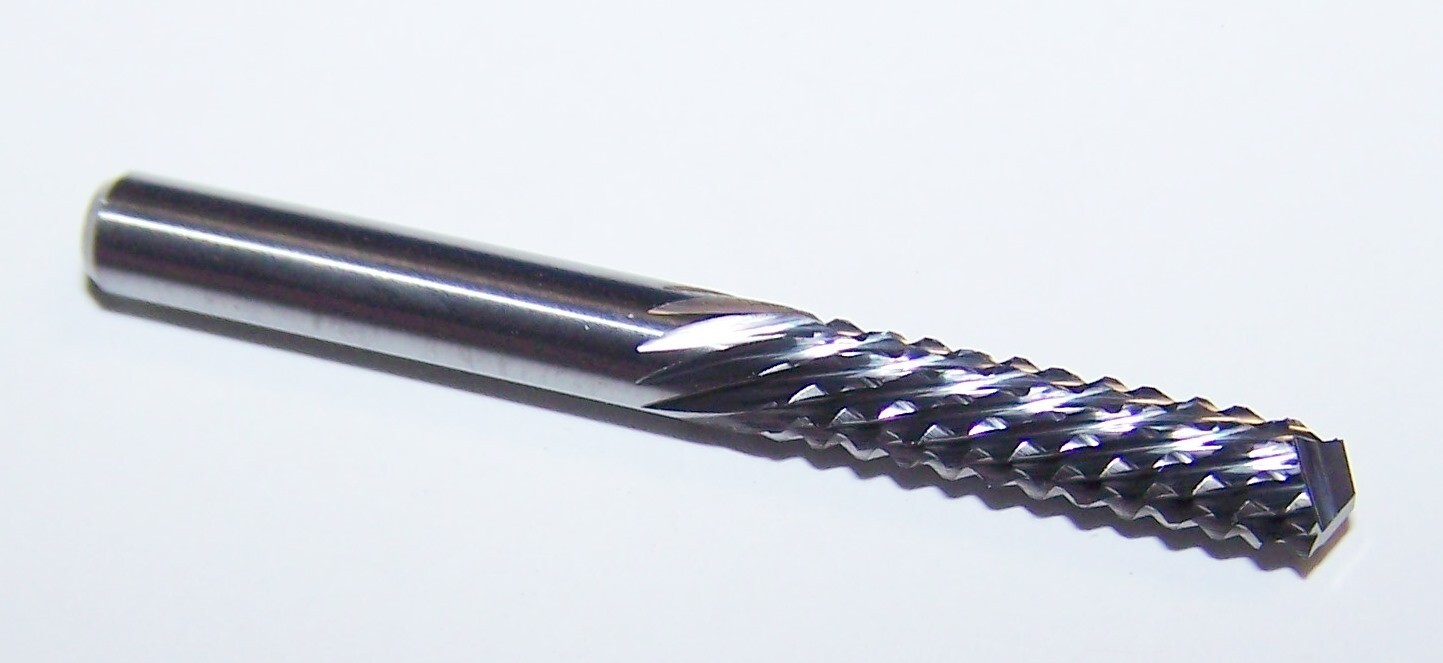 4.00mm (.1575″) CARBIDE DIAMOND CUT ROUTER BURR DOWNCUT KYOCERA 2121-1575.591D