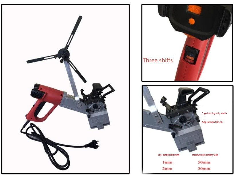 MT985 Woodworking Portable Curved and Straight Line Manual Edge Banding Machine
