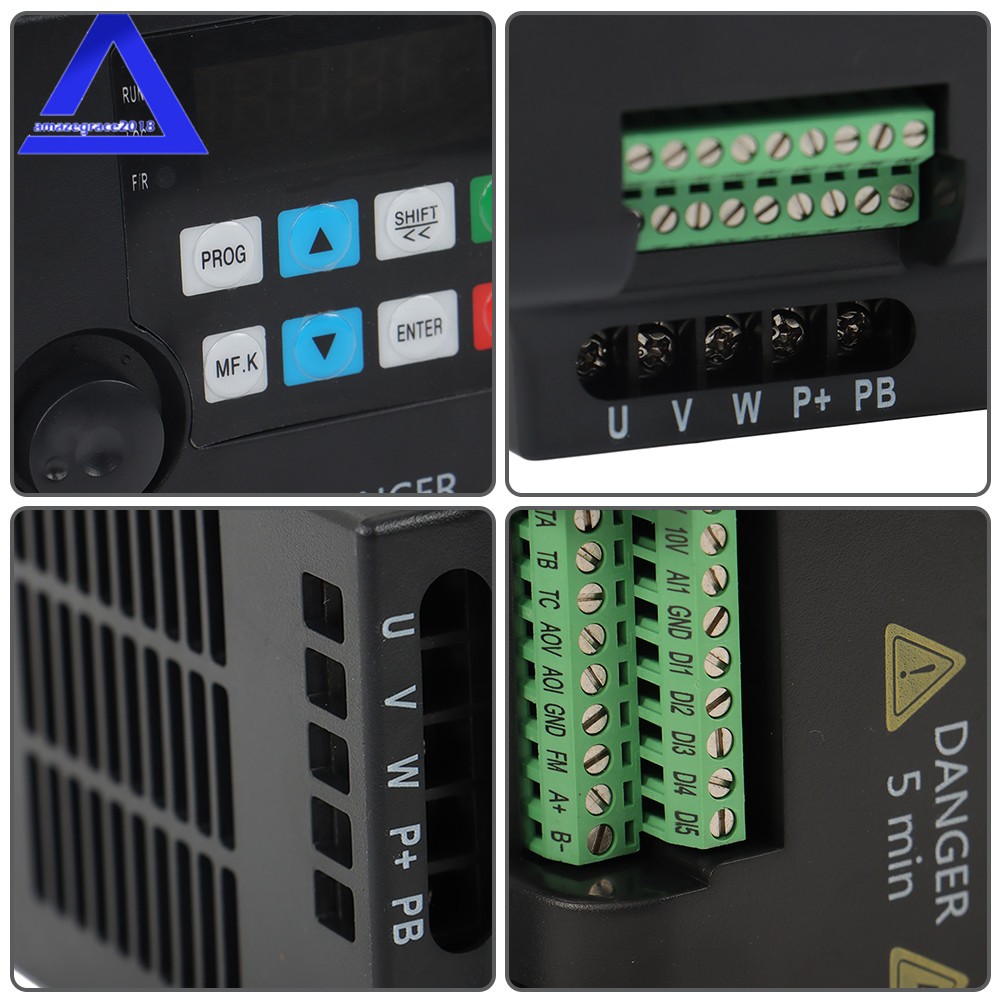 1 to 3 Phase Variable Frequency Drive Inverter 2.2 KW VFD 220 V 3 HP