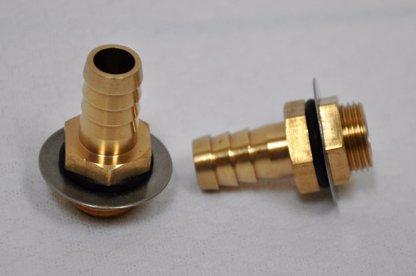 Vacuum Bagging Fitting Adapter Chuck Locking Nut Sealer Washer Brass 1/2″ Barbed