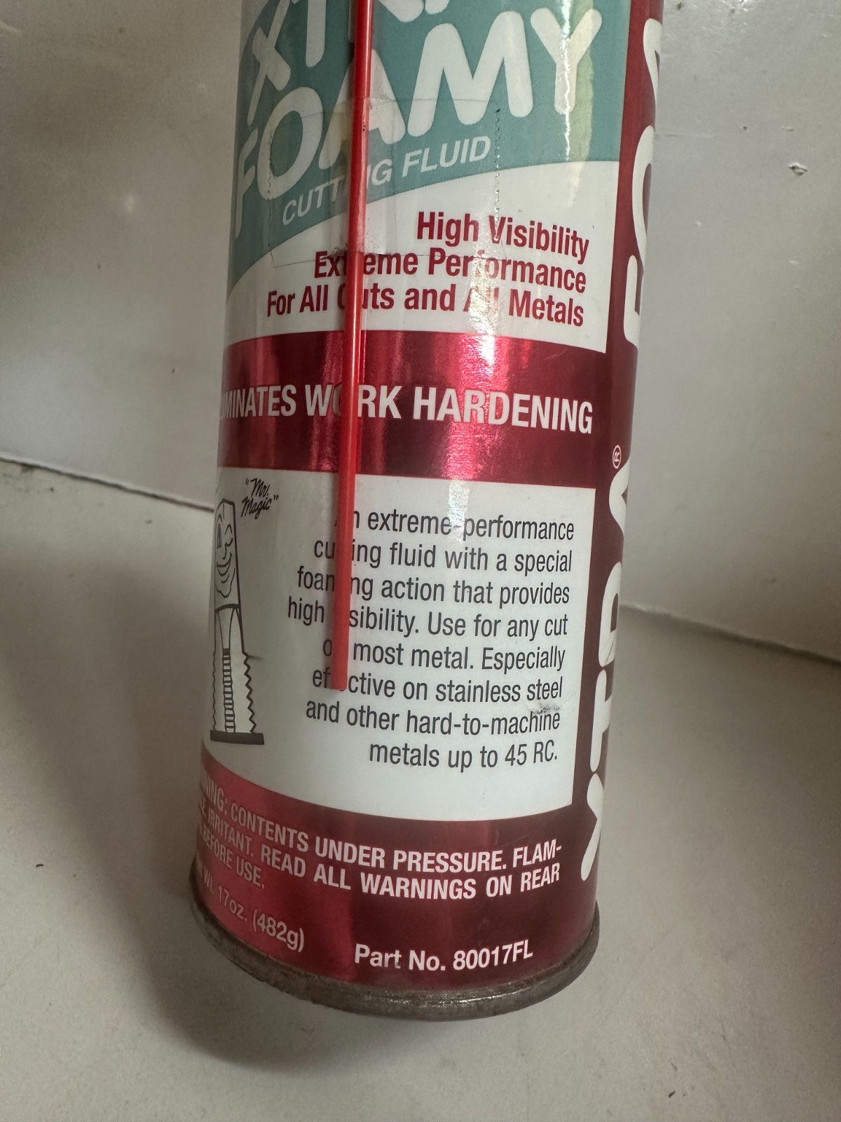 TAP MAGIC 80017FL XTRA-FOAMY CUTTING FLUID (LOT OF 2) 17 OZ AEROSOL FREE SHIP