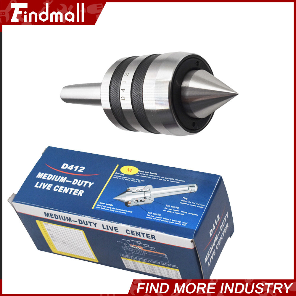 Findmall MT2 Live Center Morse Taper 2MT Triple Bearing Lathe Medium Duty CNC