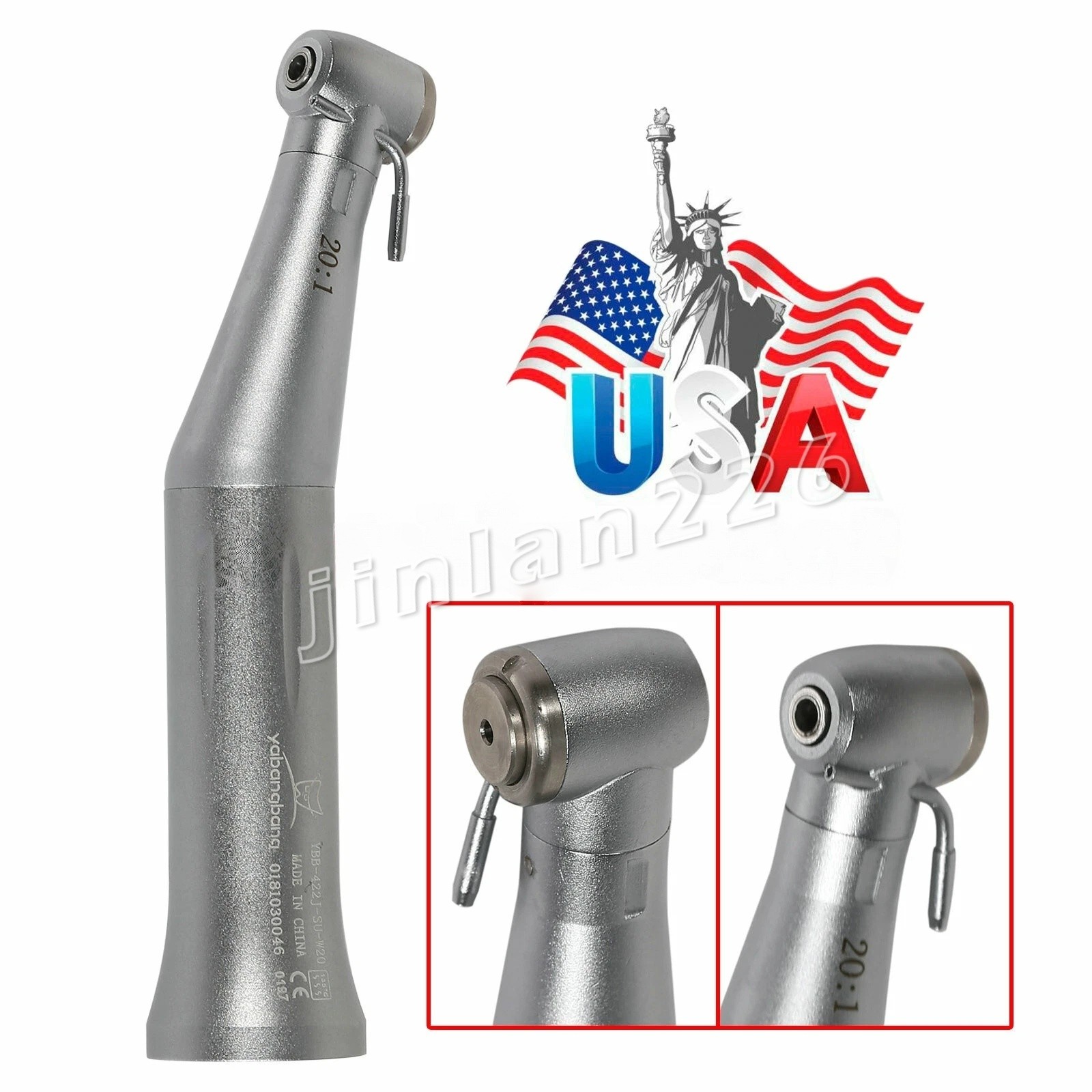 YBB Dental Implant Reduction 20:1 Low Speed Contra Angle Handpiece NSK Style