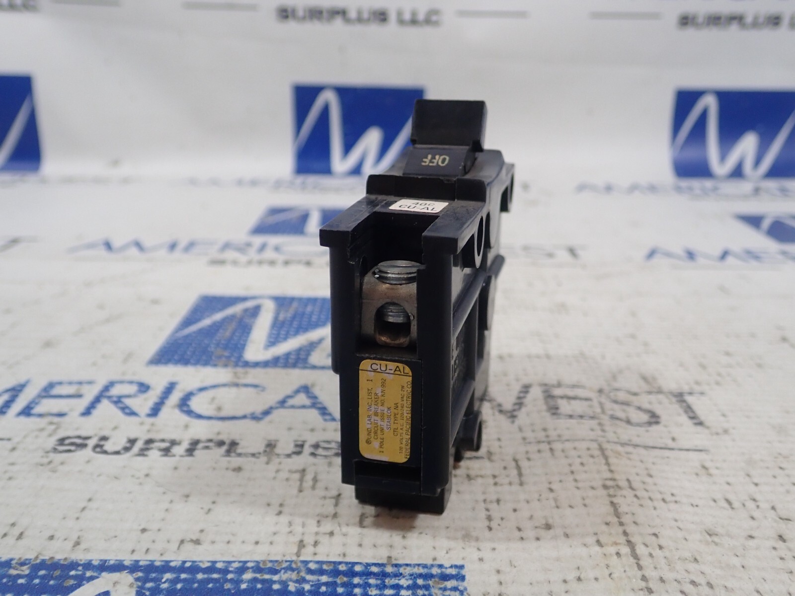 New Federal Pacific NA140 40 Amp 1 Pole 120/240V Stab Lok Circuit Breaker
