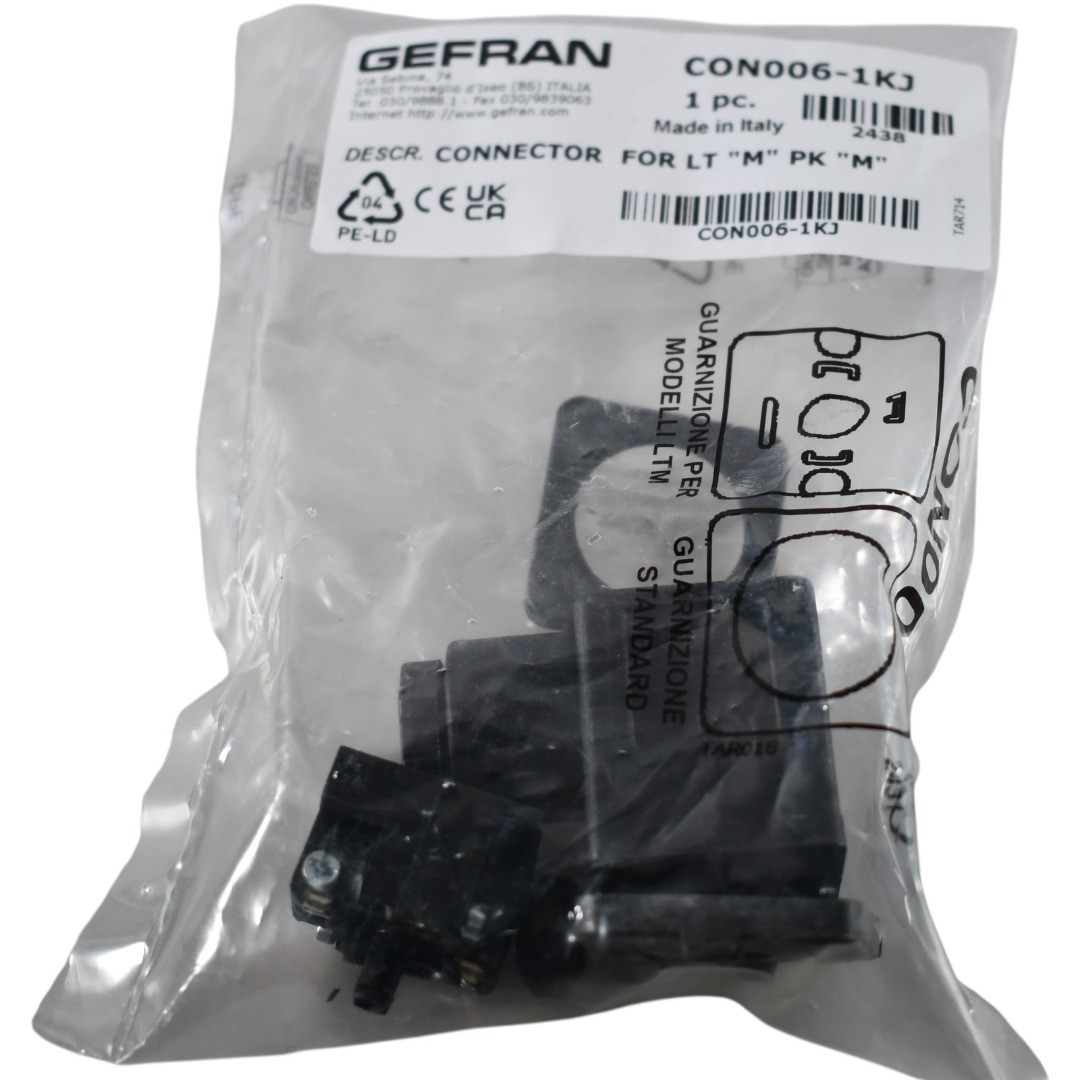 NEW GEFRAN CON006-1KJ CONNECTOR FOR LT M PK M DIN 43650 FORM A
