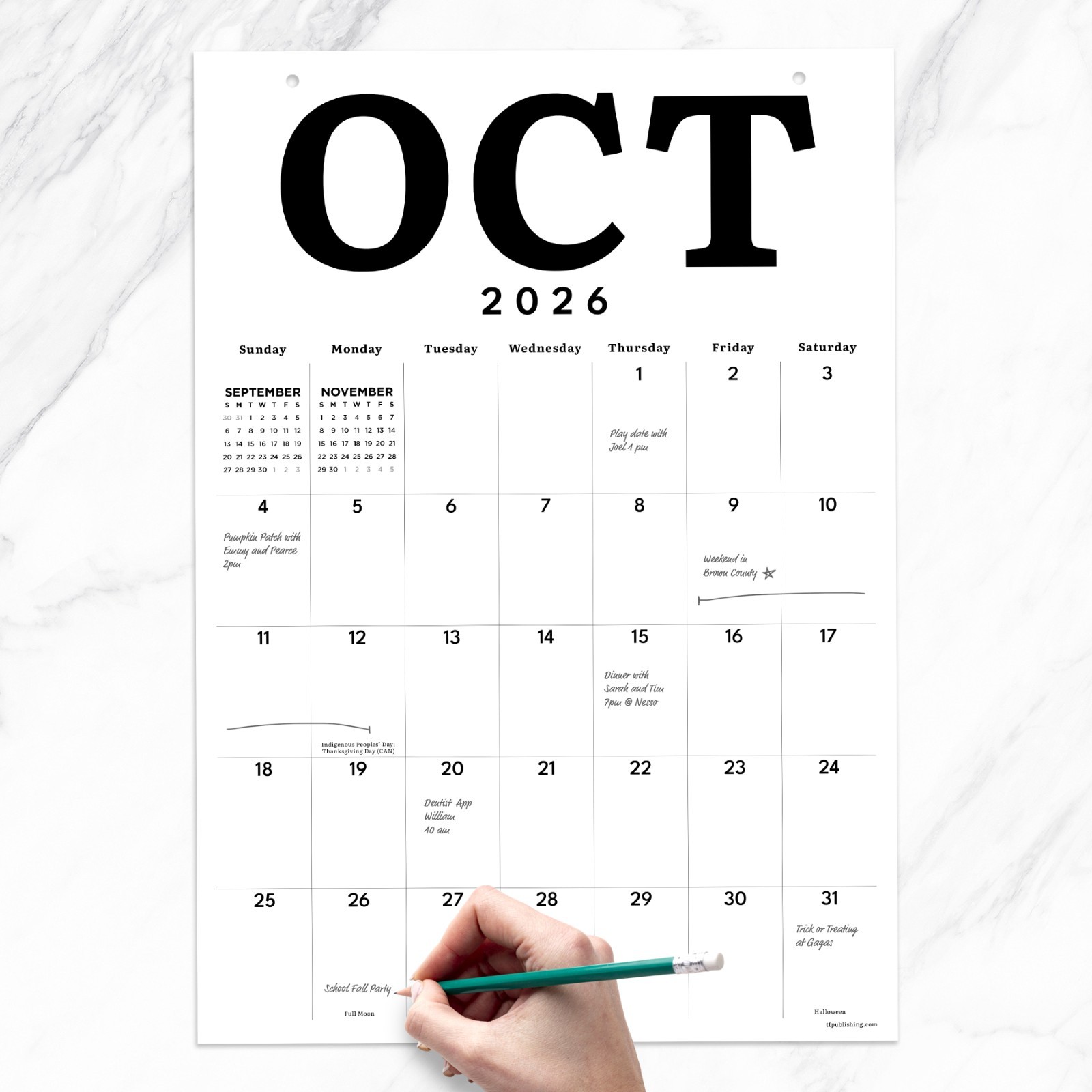 July 2026 – June 2027 Medium Art Poster Wall Calendar