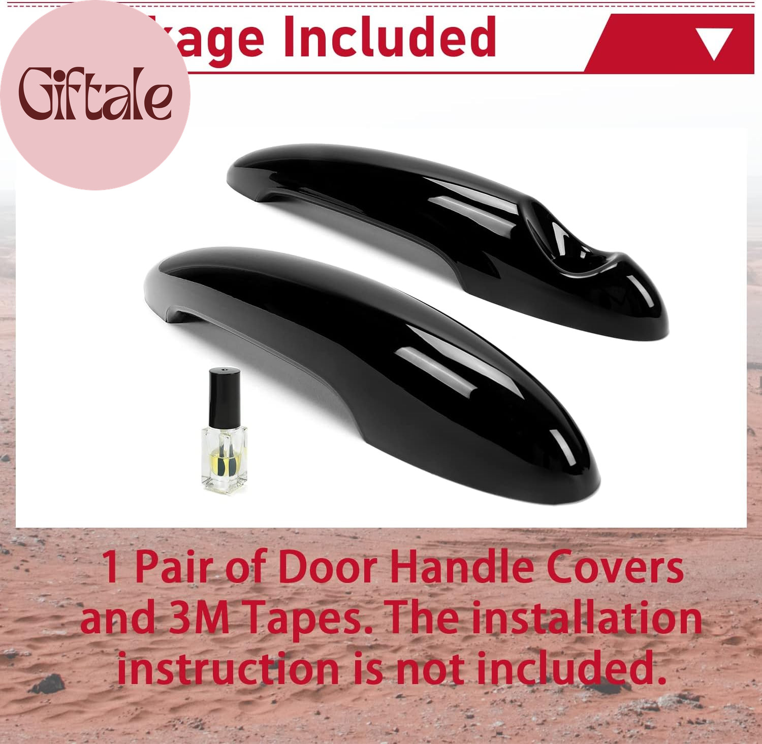 Pair of Door Handle Covers Compatible with 2007-2014 BMW MINI Cooper S R55 R56 G
