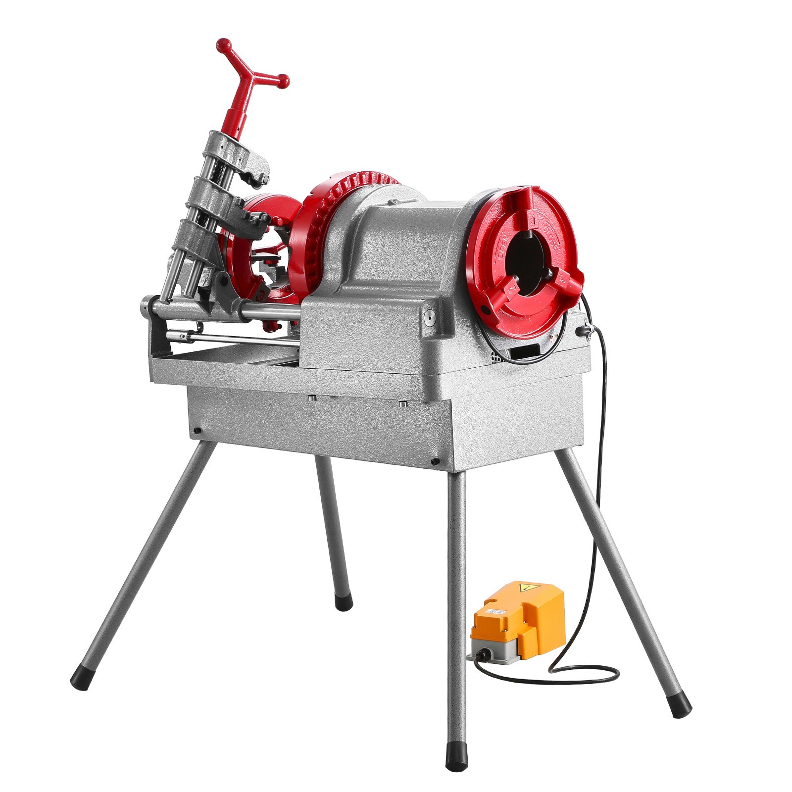 Electric Pipe Threader Machine 900W 2-Speed Threading Cutter for 1/2″ to 4″ Pipe