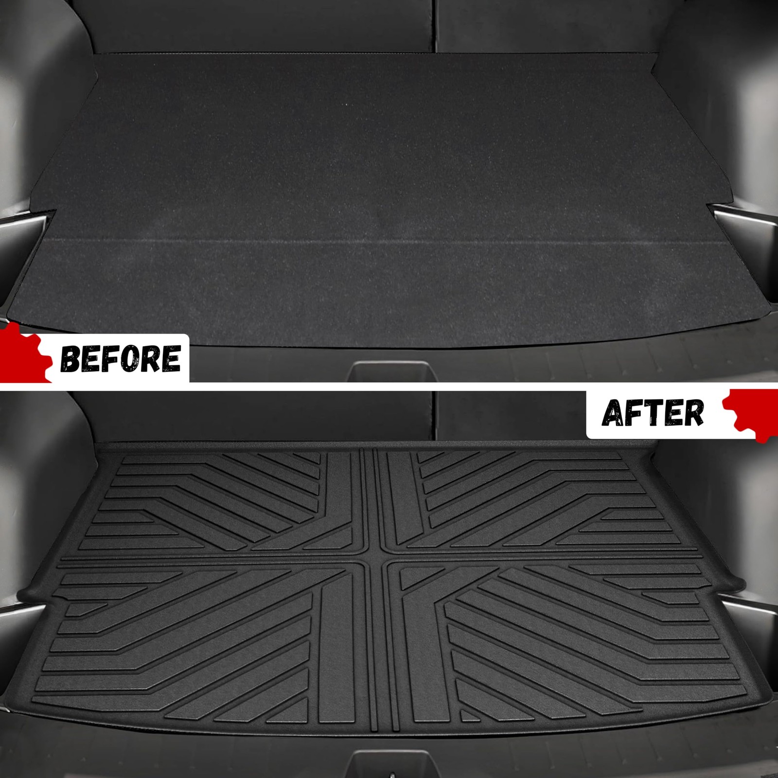 Floor Mats Cargo Liner for Chevy Blazer Gas Only , All Weather Custom Car Mats