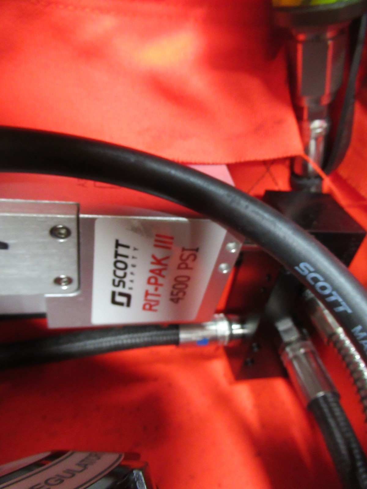 Scott RIT PAK III 4500 psi BAG COMPLETE WITH MASK REGULATOR HOSES EMT EMS RESCUE