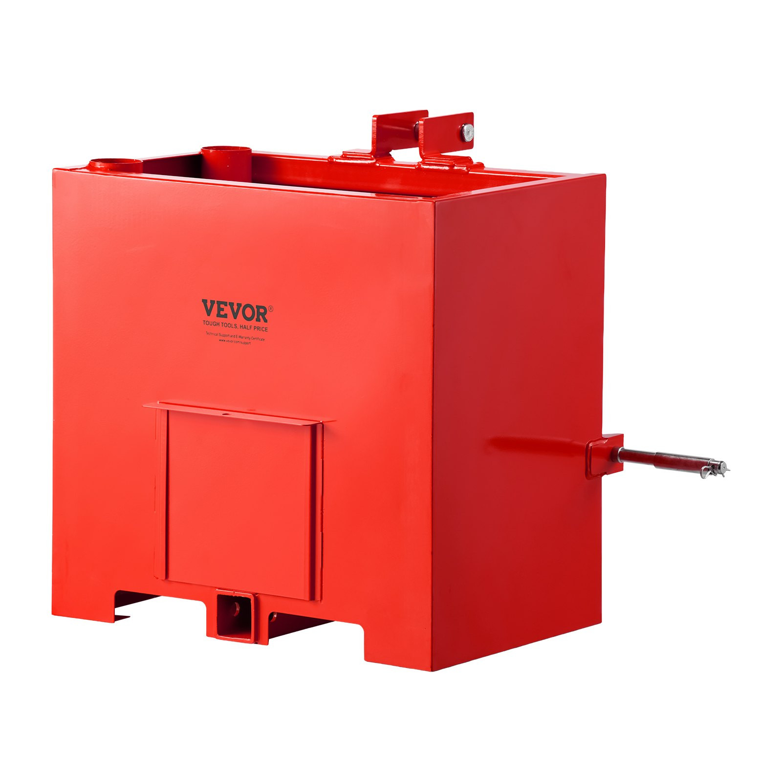 Ballast Box, 800 lbs 3 Point Category 1 Tractor Ballast Box Red