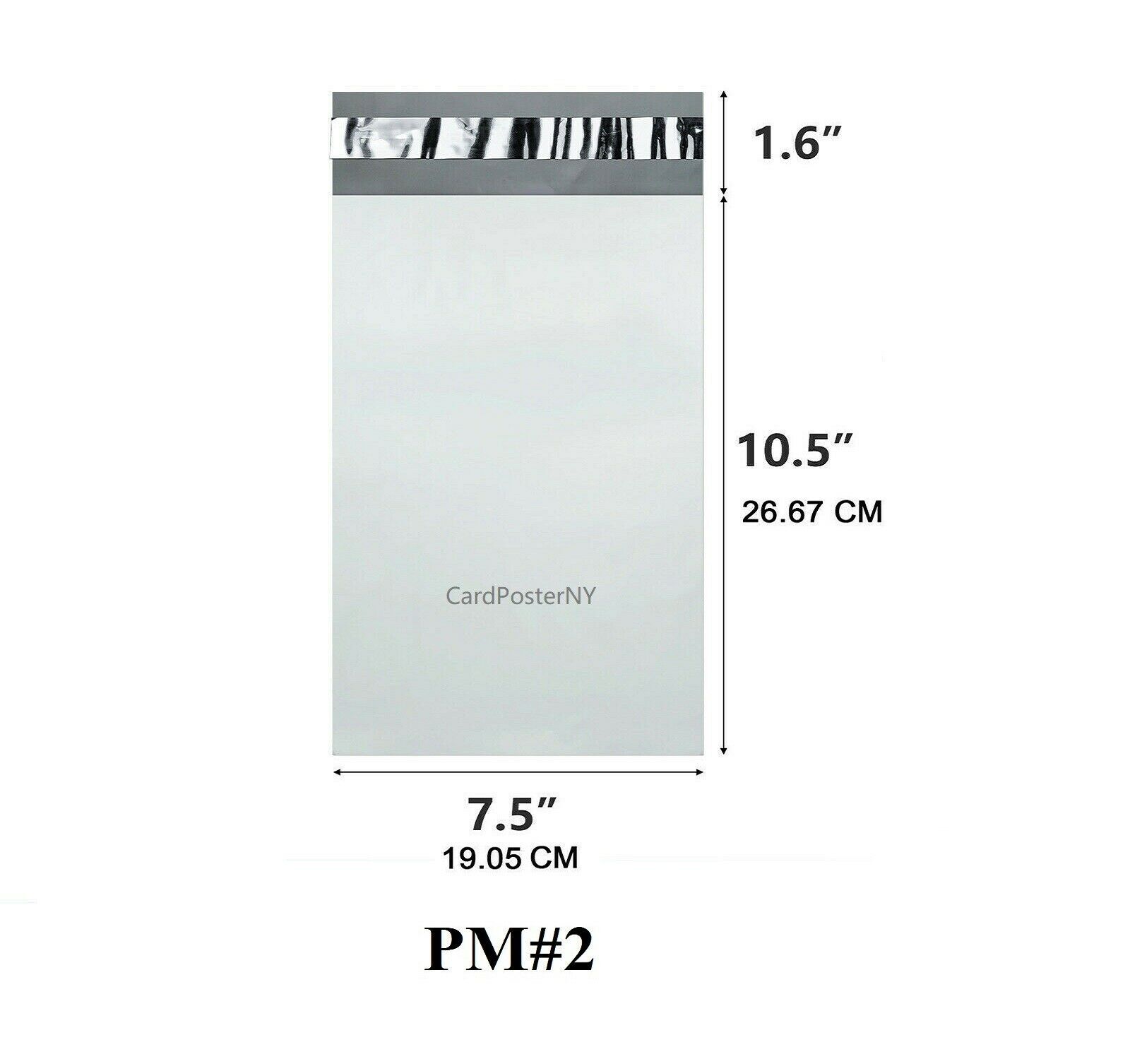 7.5×10.5 Poly Mailers Shipping Envelopes Self Sealing Plastic Mailing Bag 2.0Mil