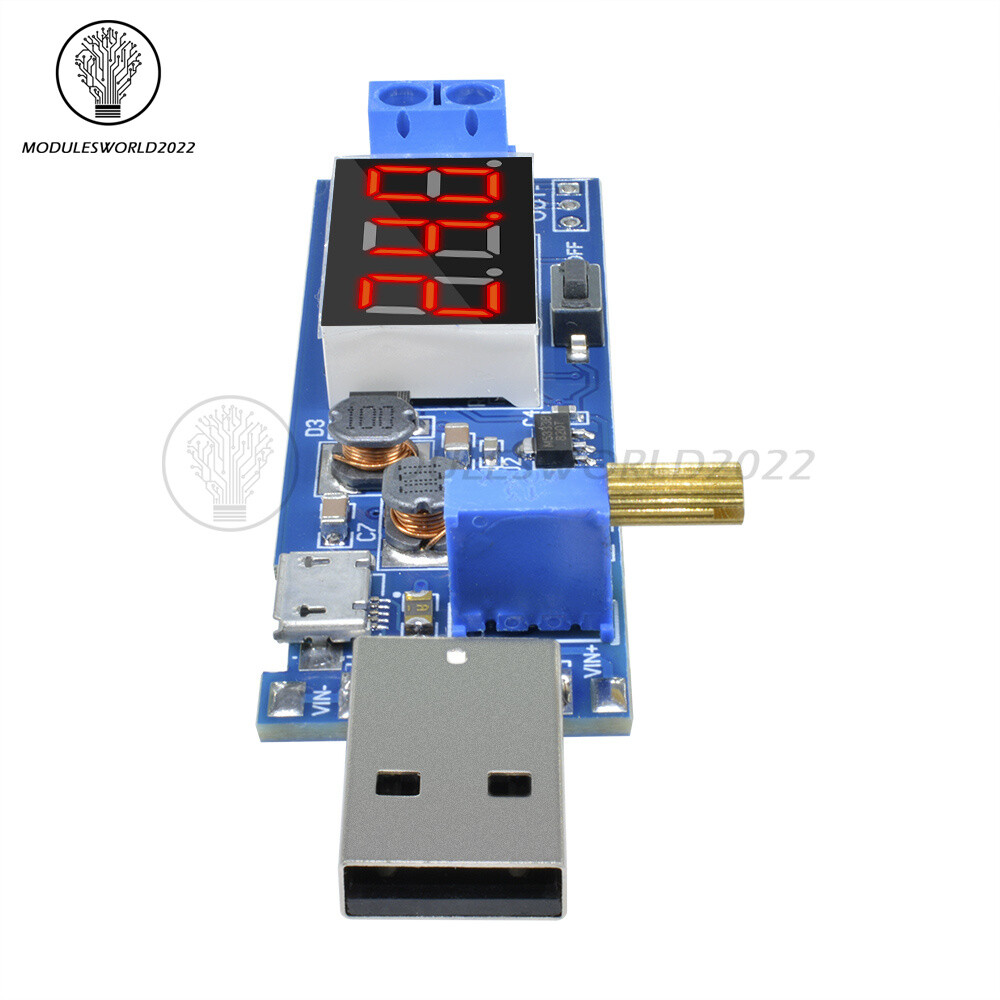 DC-DC 5V to 1.2V~24V USB Step UP/Down Boost Buck Adjustable Power Supply Module