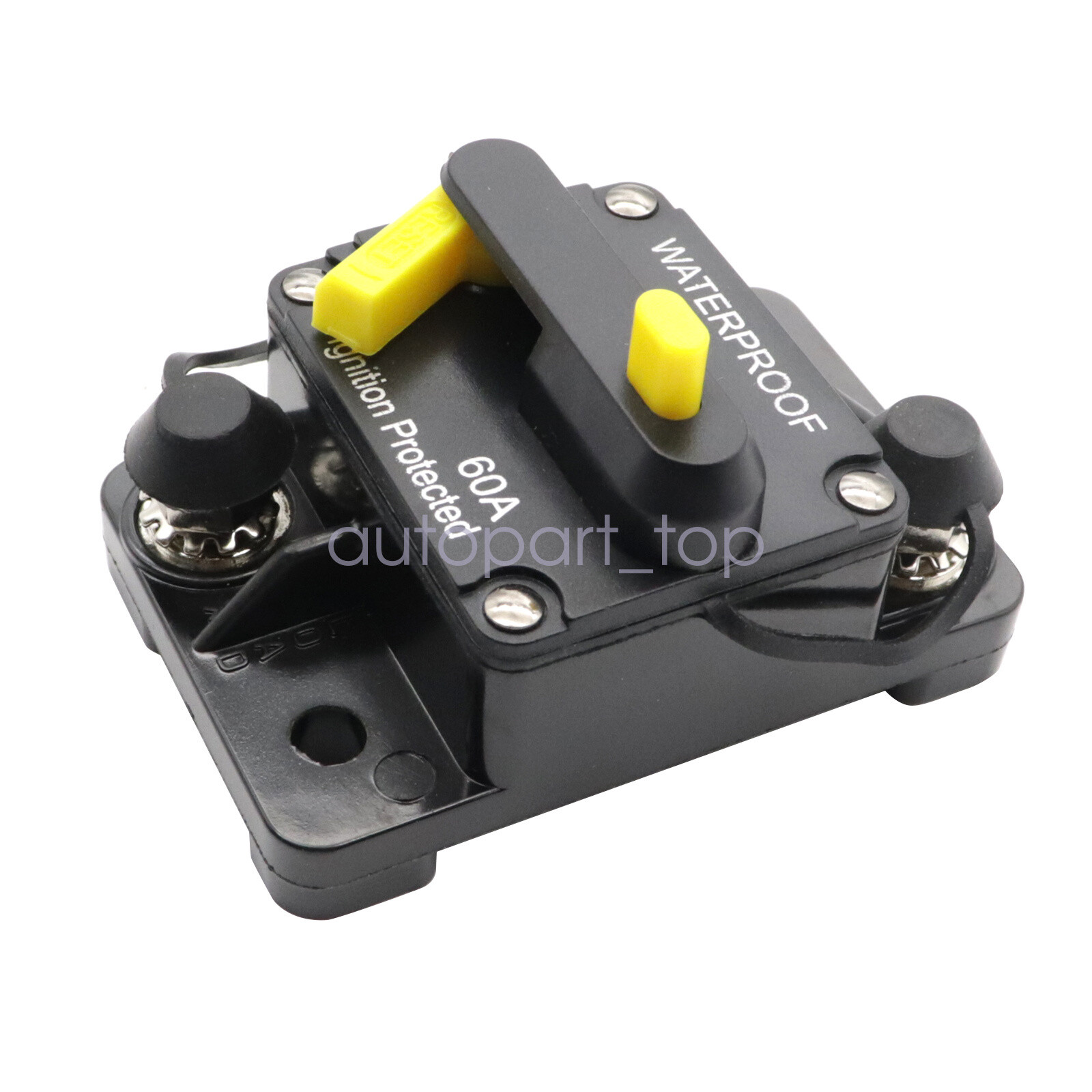 1X 60AMP 12V DC Circuit Breaker Reset Car Auto Marine Stereo Audio FuseInverter