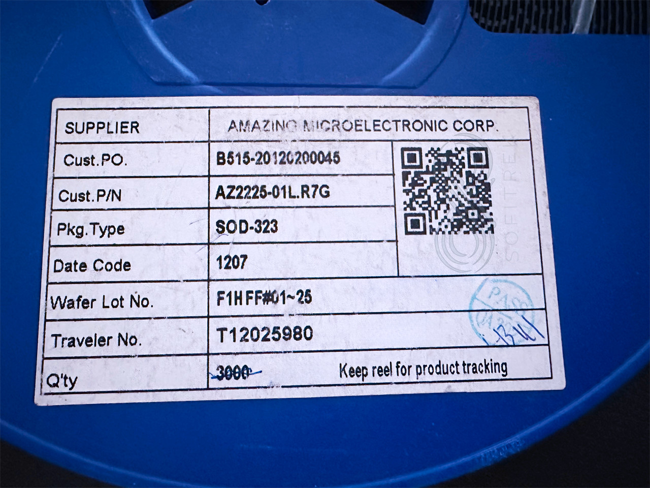 50Pcs AZ2225-01L AMAZING Bi-Directional TVS Diode 5V Ipp 8.5A 76.5W SOD-323