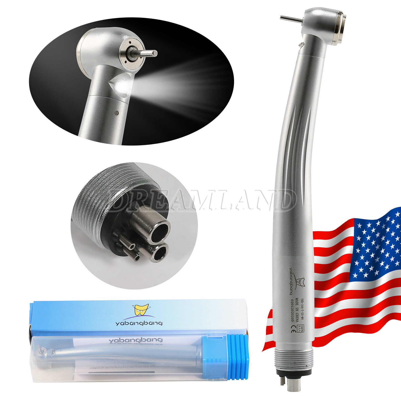 E-generator Dental LED Fiber Optic turbine Handpiece 4 hole pmdd