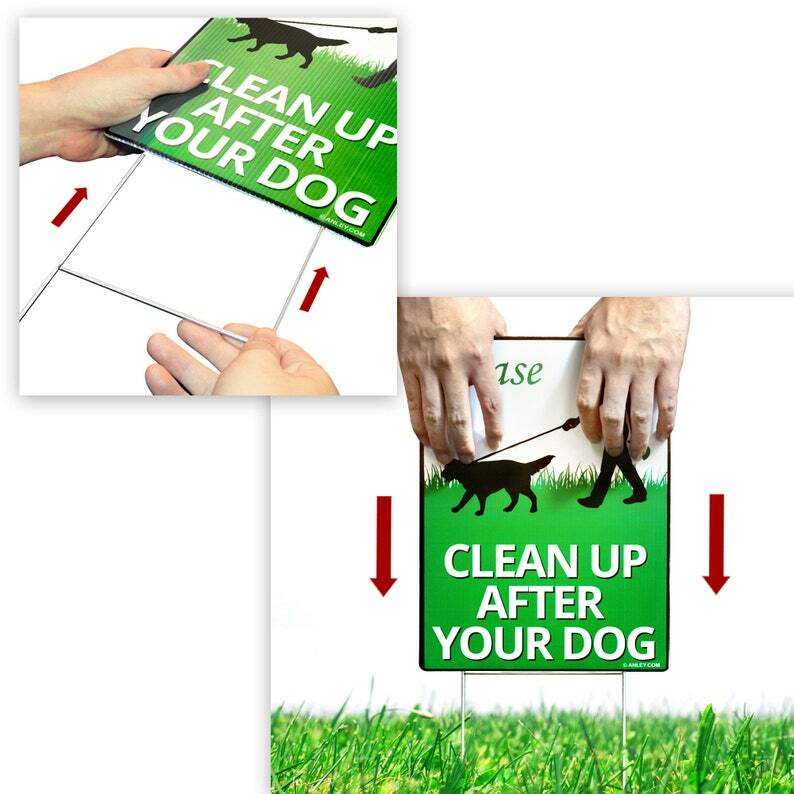 Anley Custom Yard Signs with Stake – Personalized Blank Corrugated Lawn Sign