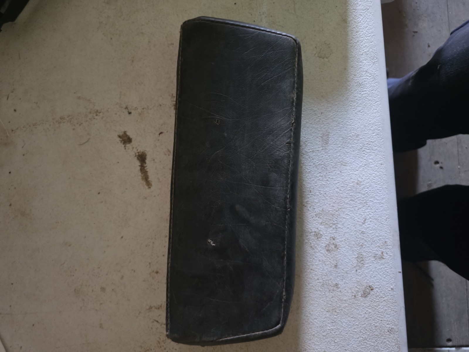 14″x5″ Tractor Seat Back Rest Cushion Black And White NOS Backrest