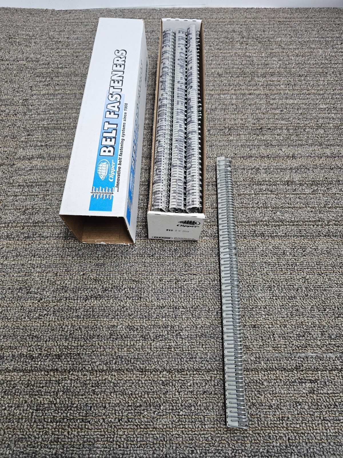 (QTY 12) FlexCo Clipper Belt Fasteners Carded High Tensile 3HT-Wide 05362 12″