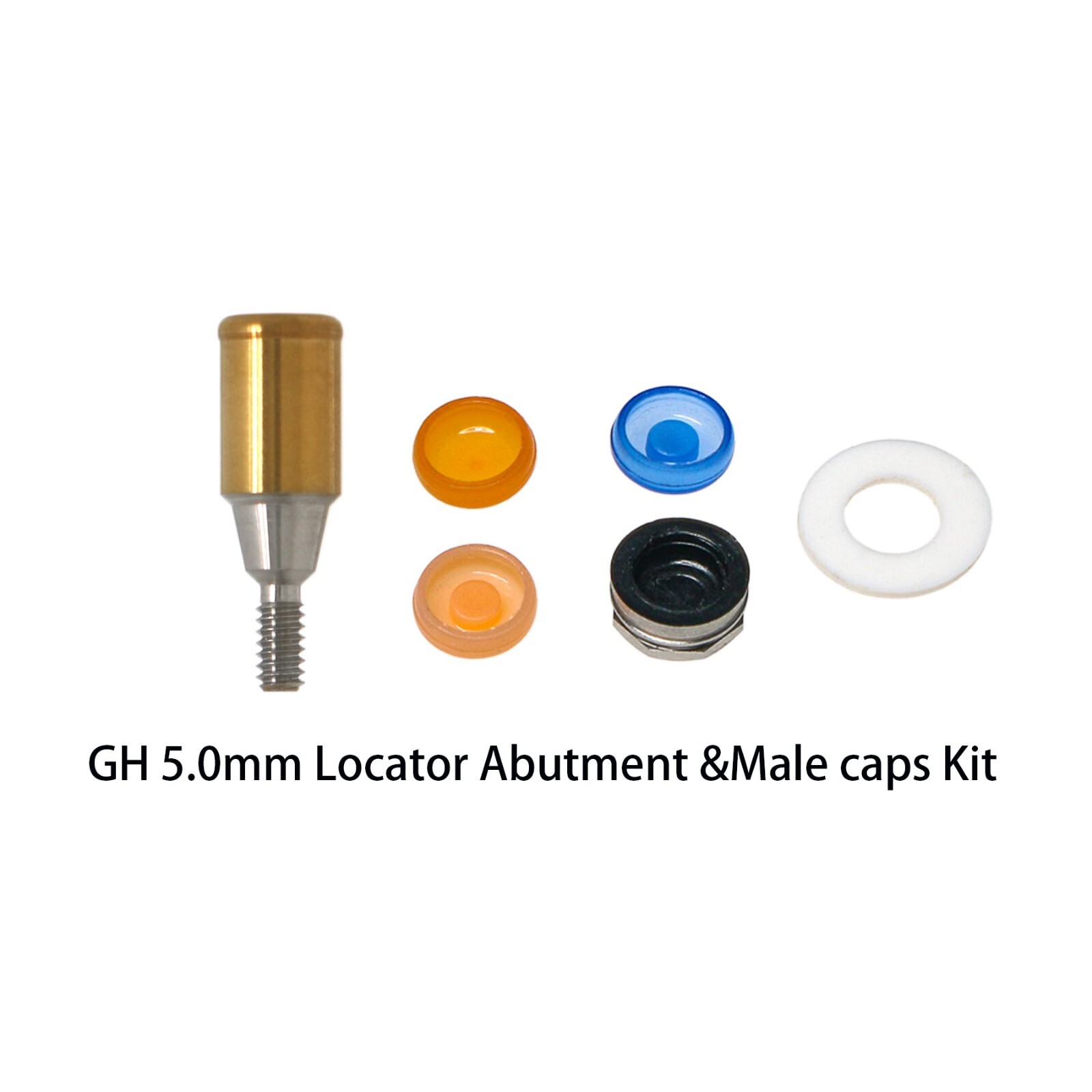 US Nobel Active NP/RP Locator Attachment Abutment Male Cap Inserts for 1-5.0mm