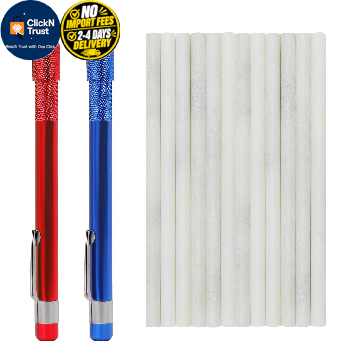 Gutimore Soapstone Holder Pack of 14, 2pcs Round Pencils with White