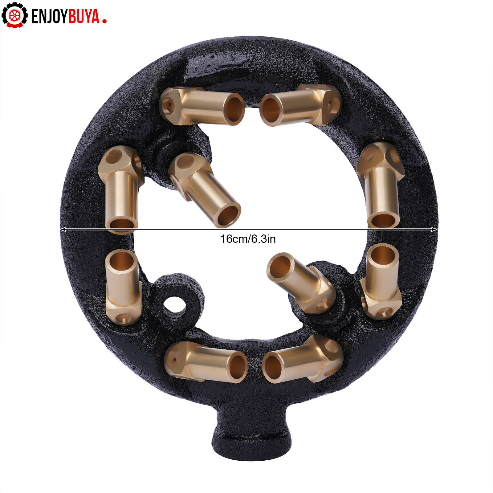 Jet Burner for Natural Gas | Commercial Cast Iron & Brass Wok Burner with 10/20
