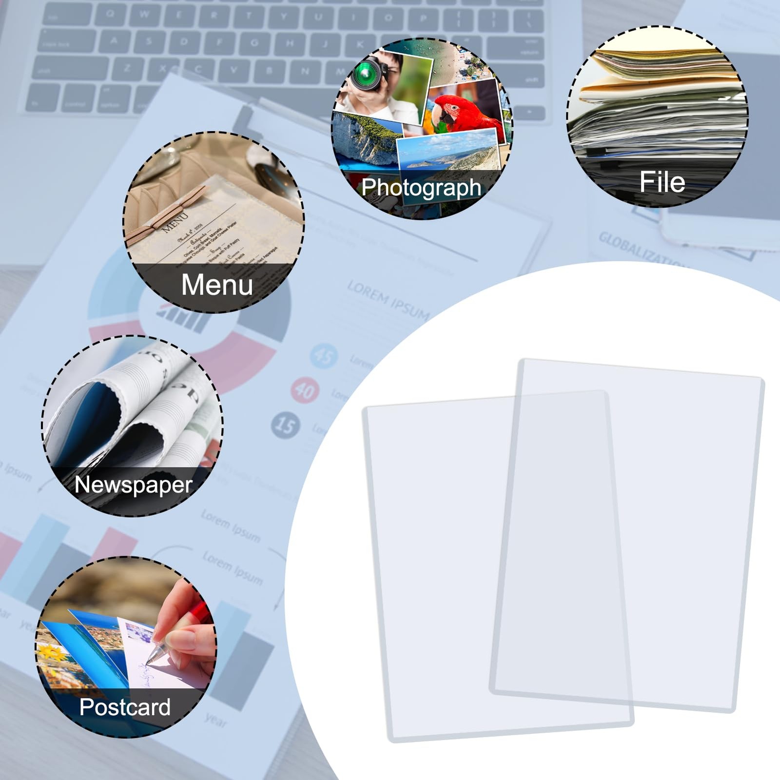 12 Pack 11×14 In Artwork Protectors Rigid Print Clear Waterproof Hard Plastic