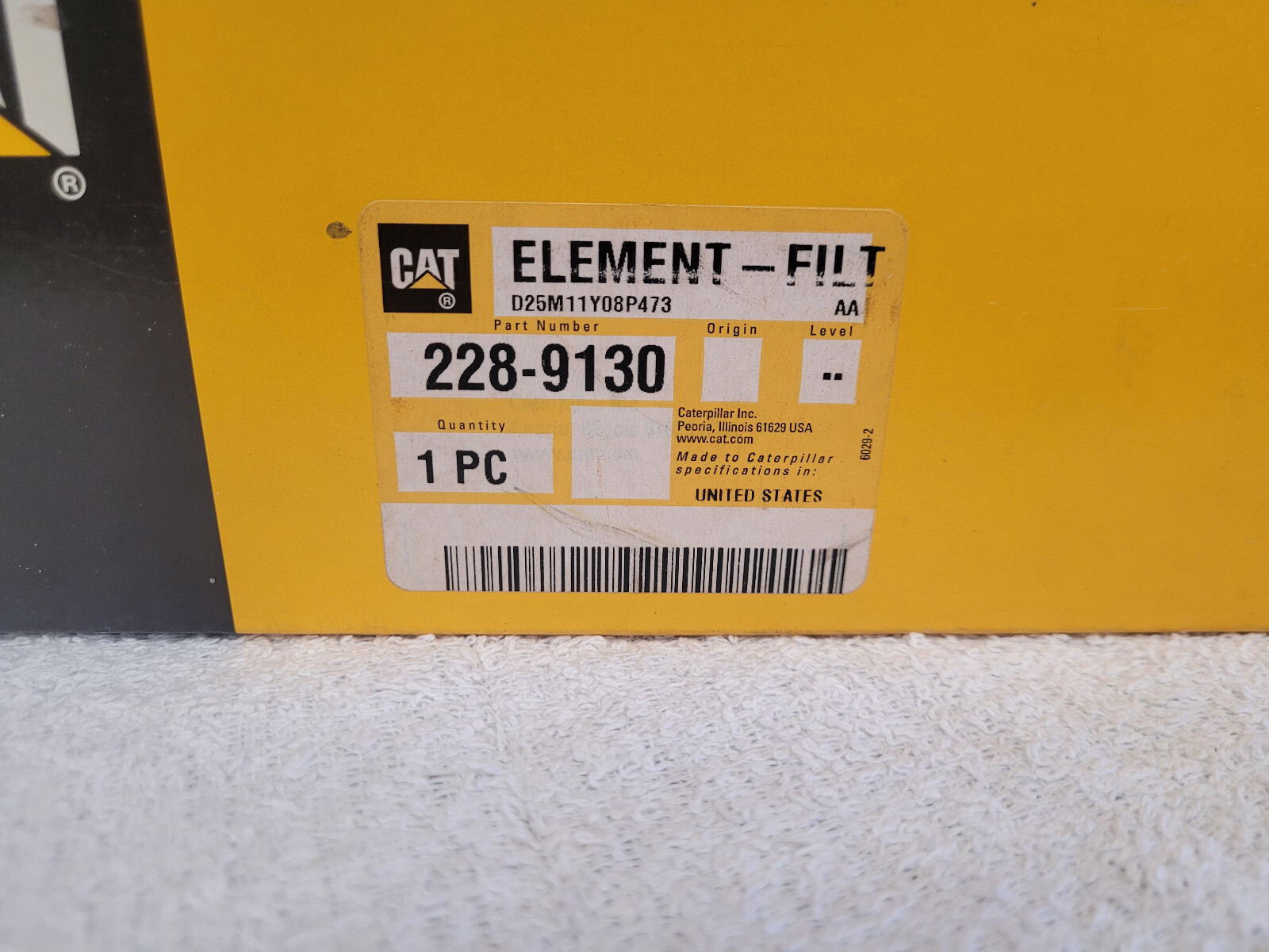 NEW Caterpillar CAT OEM Fuel Water Separator Filter 228-9130