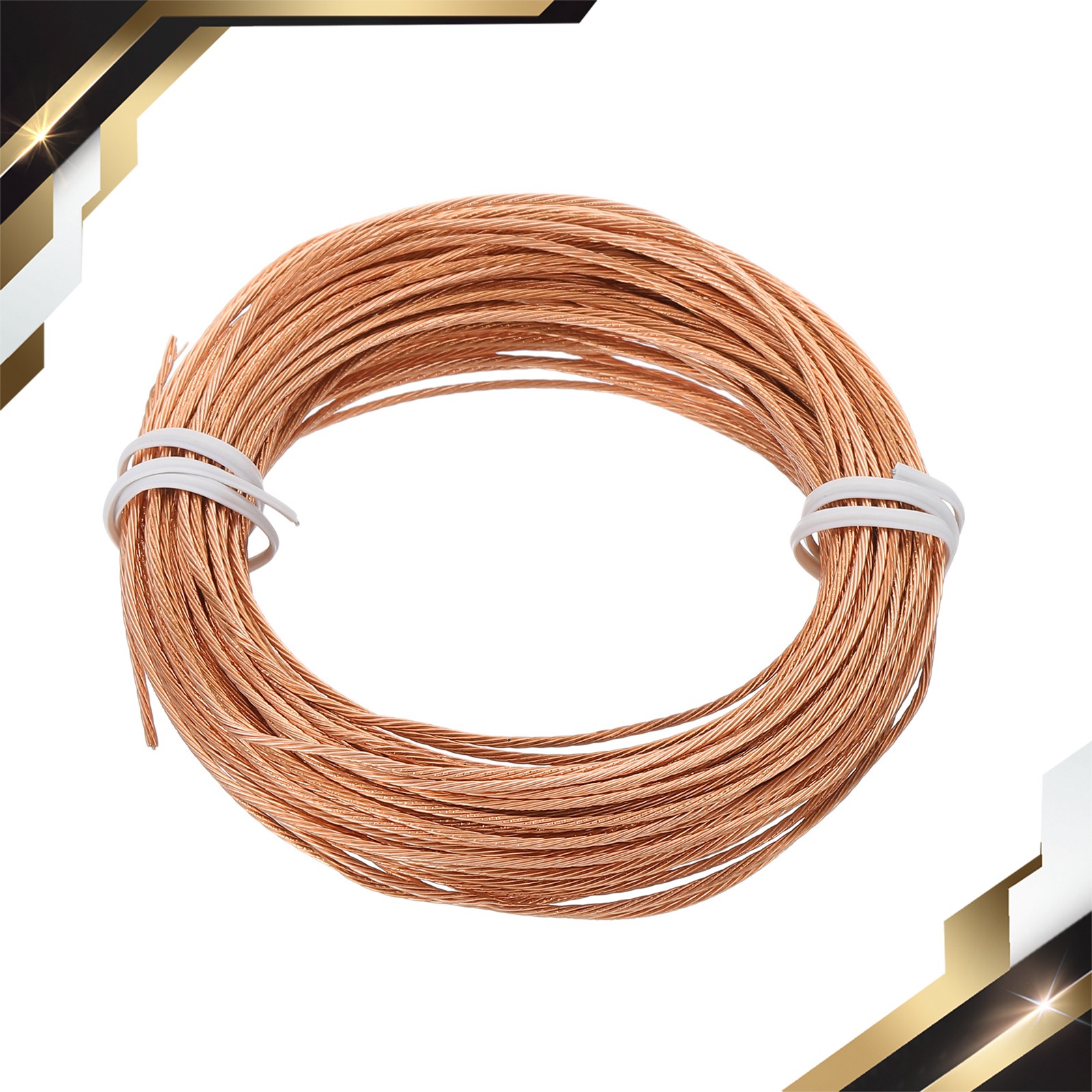Bare Copper Ground Wire 18 Gauge 50 Feet Solid Braided Copper Cable