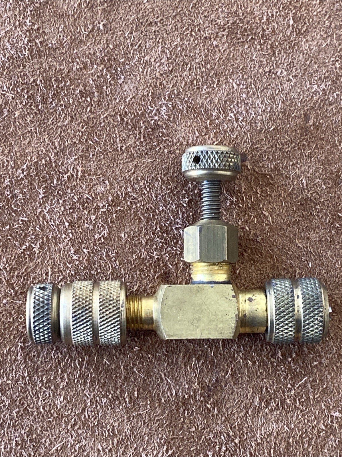 C&D CD3900 Valve Core Removal Tool 1/4 Flare Access Fitting w/ Orig Instructions