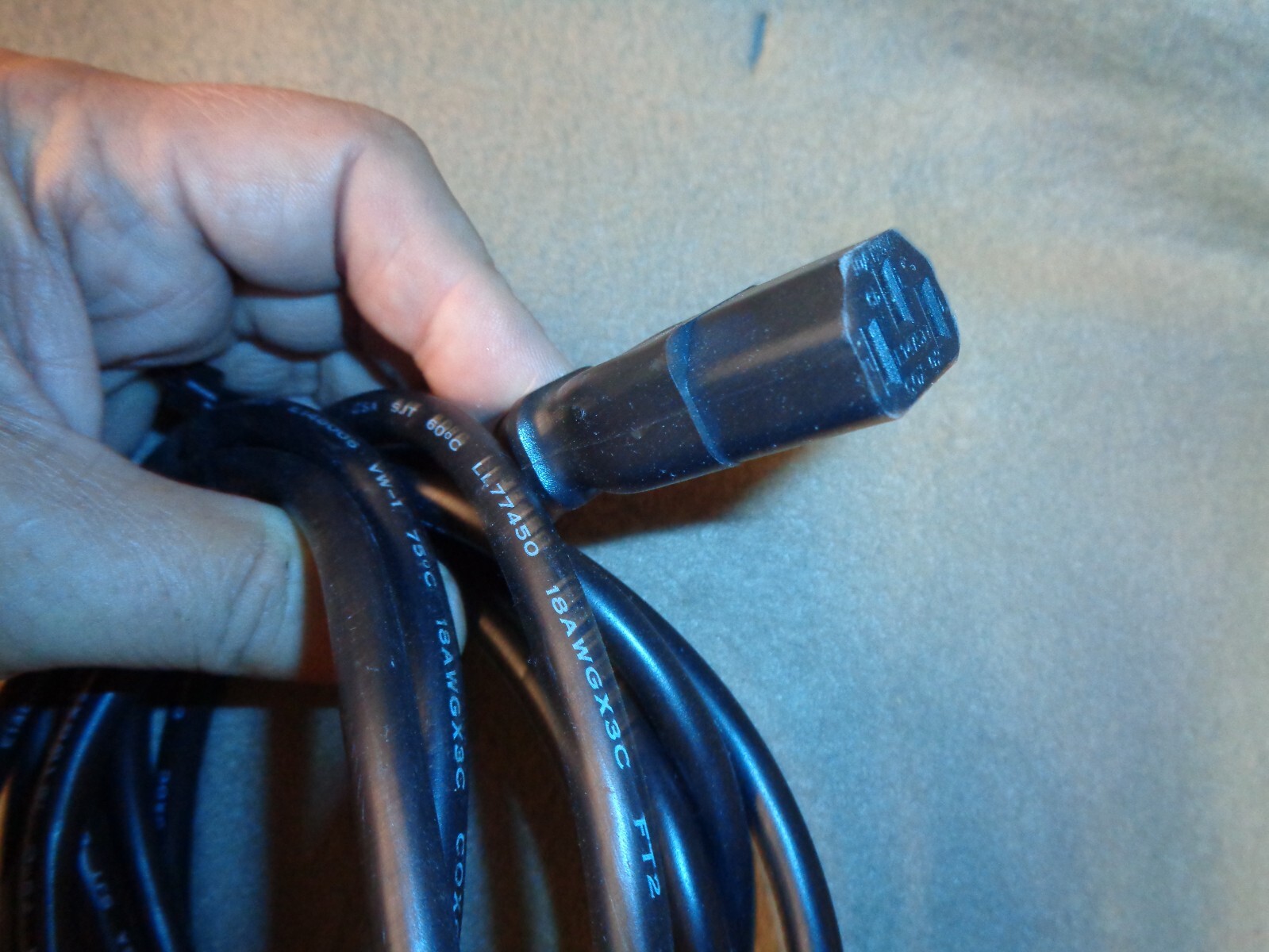 American Changer AC Cord, 110 Volt Power Cord For Early Mono & Dual Boards