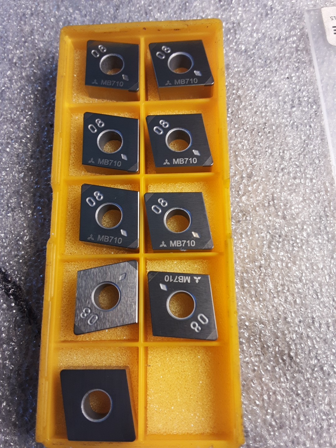 TNP-CNMA120408G2, TNP-CNMA432-G2, MB710 CARBIDE INSERT 9 Pcs New Mitsubishi