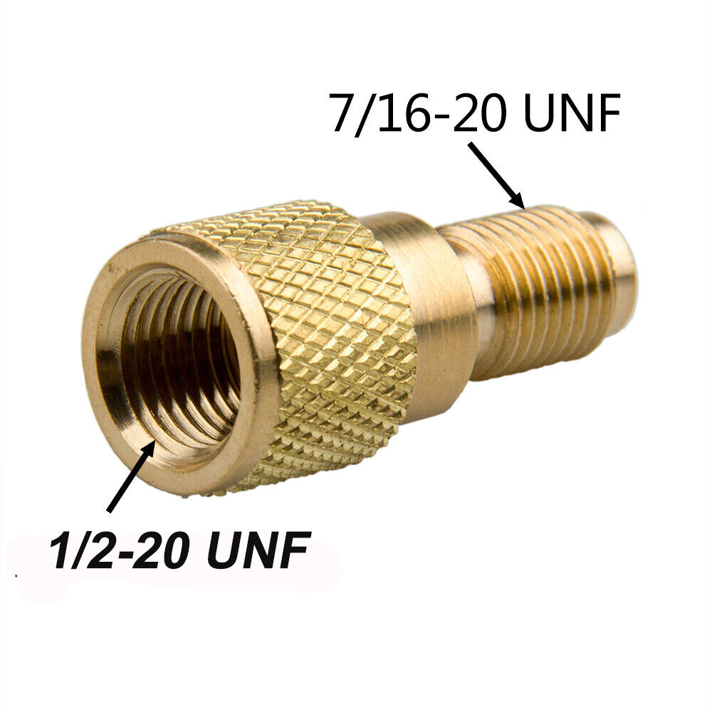 Brass Adapter 1/4″ Male to 1/2″ ACME Female AC Charging Hose to Air Conditioner