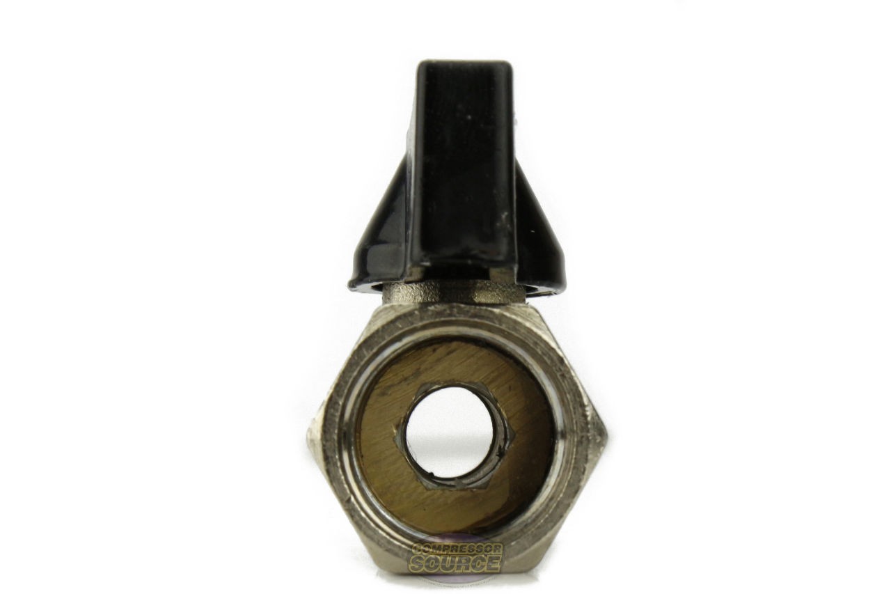 Mini 1/4″ Male 1/4 Inch Female NPT Brass Ball Shut Off Valve Water Air Fluid WOG