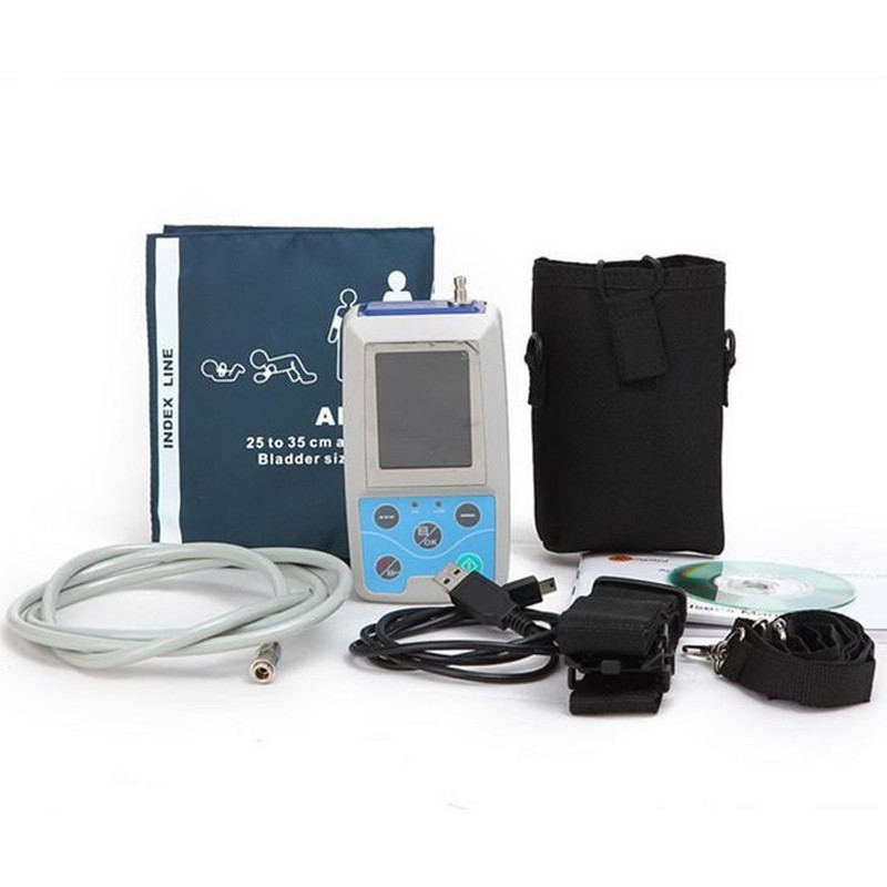 24-Hour ABPM50 Dynamic Blood Pressure & ECG Monitor with Software & Adult Cuff