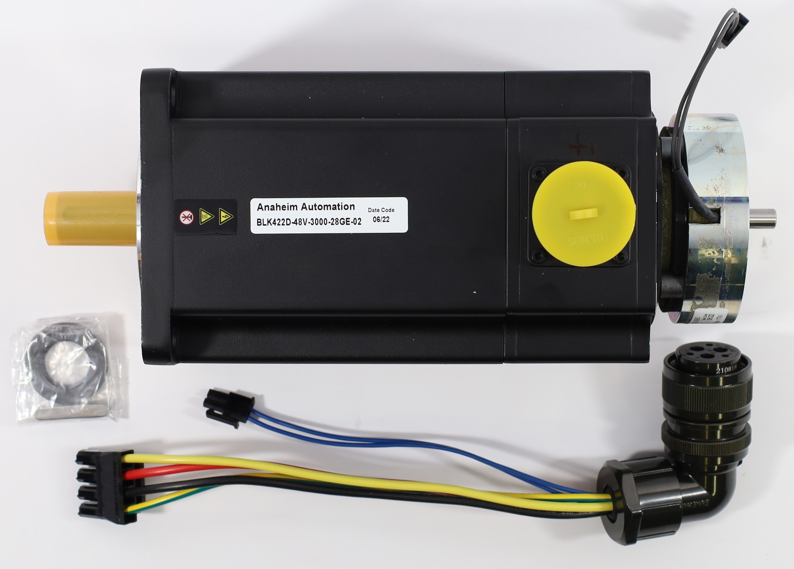 Anaheim Automation BLK422D-48V-3000-28GE Brushless DC Motor with Brake Assy