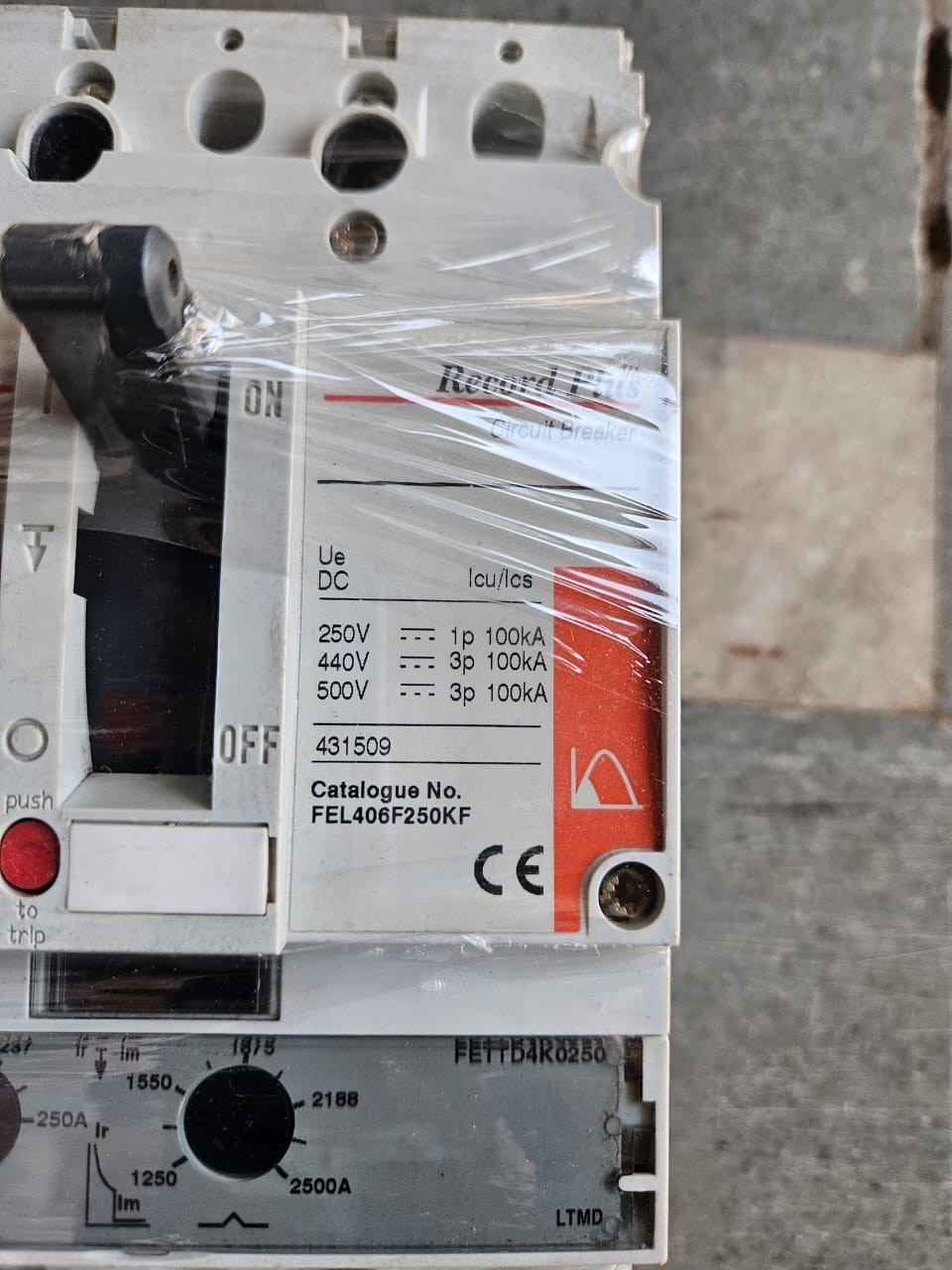 GE 250A Record Plus Circuit Breaker 250A