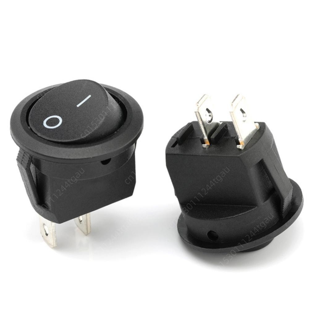 MINI Toggle Rocker DC12V-24V ON/OFF 2 Pin Switch Cable Group Round YJ-SW019