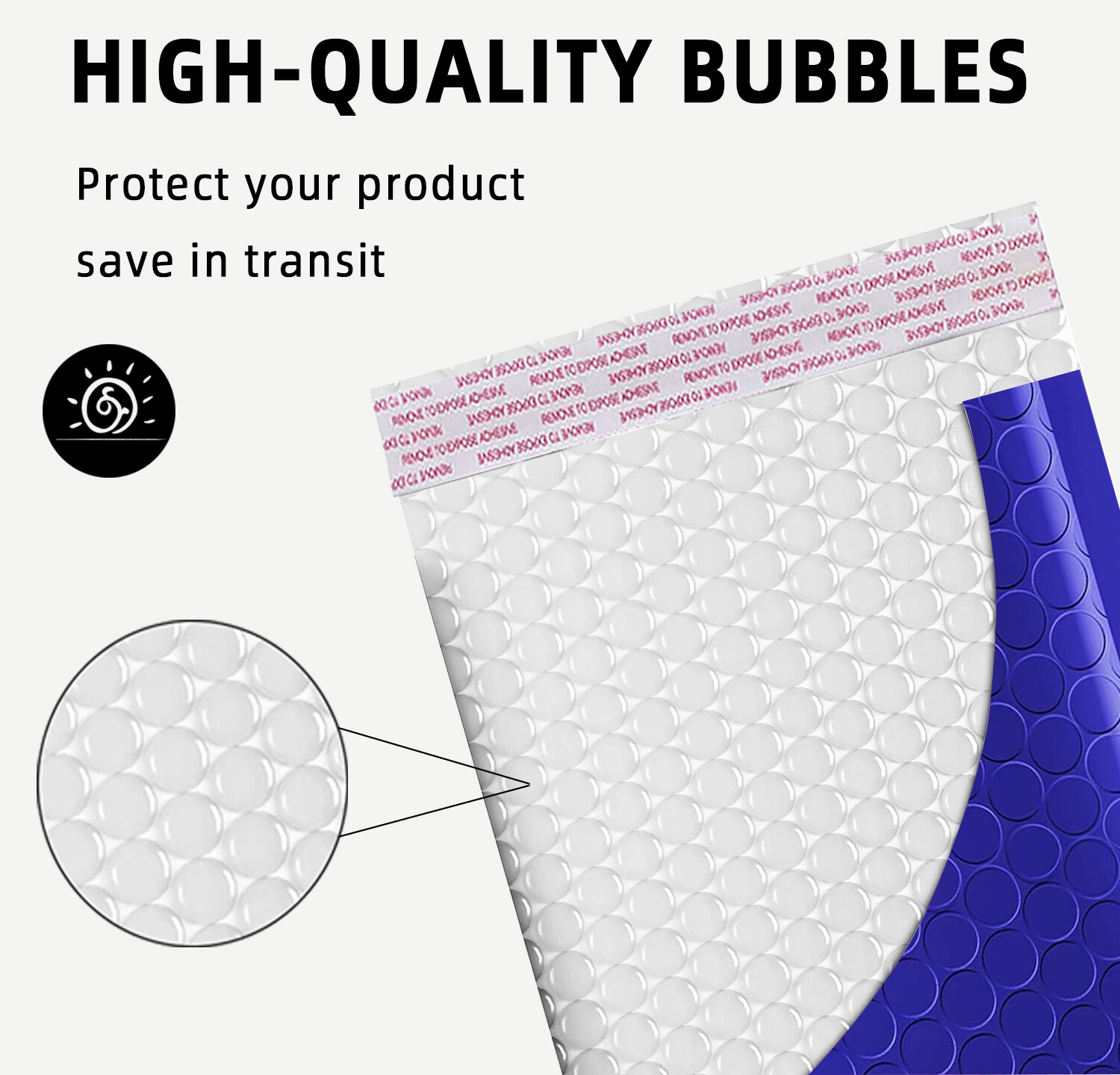 #2 8.5×12 .8.5×11 Poly Bubble Mailer Padded Envelope Bag Premium Navy Blue