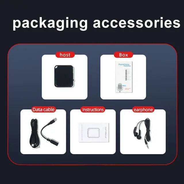 Voice Recorder, TDW 16GB Mini Voice Activated Recorder with Playback Ultra Small