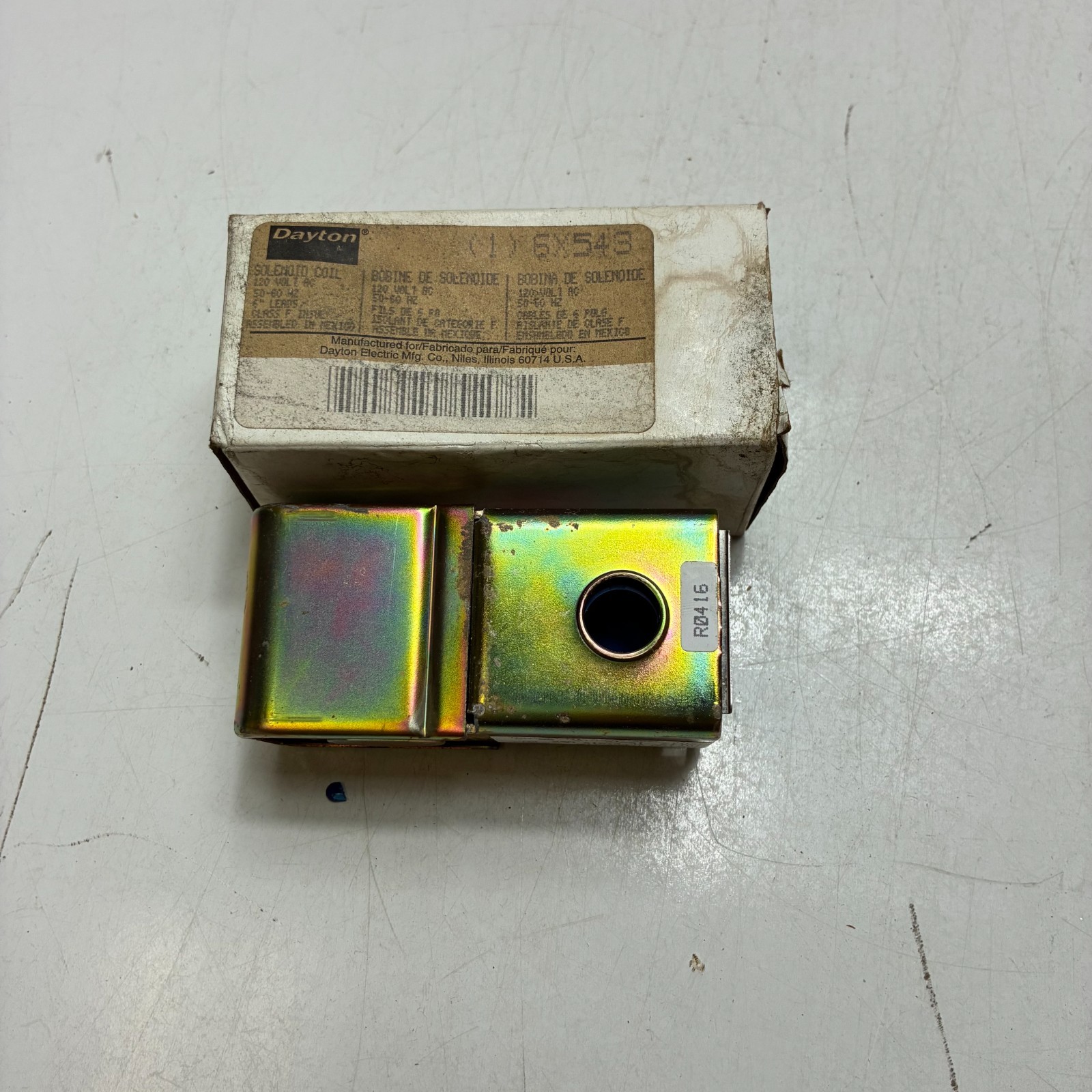 DAYTON 6X543 SOLENOID COILS 120 VOLTS 50-60 HZ 6” LEADS