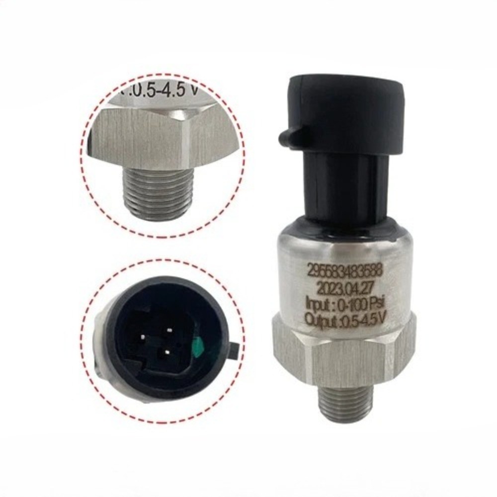 Stainless Pressure Transducer 100/150/200/300/500 PSI For Fuel Oil AIR Sensor