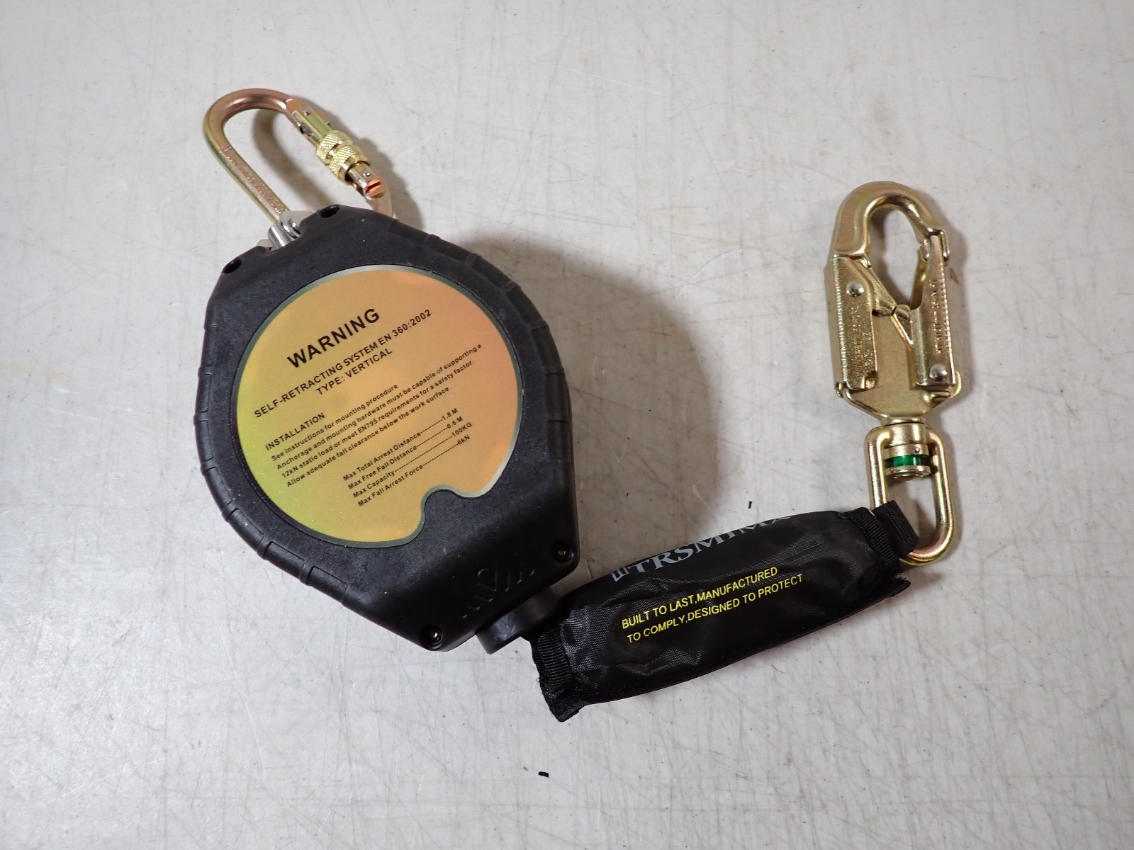 Fall Protection Arrester Retractable Lanyard 10FT Construction Self-Retracting