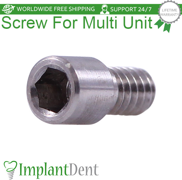 100x Dental Screw For Multi Unit 1.6mm Prosthetic 4.0mm Titanium Tool